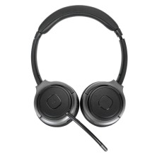 Targus AEH104GL auricular y casco Auriculares Inalámbrico y alámbrico Diadema Llamadas Música USB Tipo C Bluetooth Negro