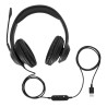 AURICULARES NUEVOS | TARGUS AEH102GL | DIADEMA | ALÁMBRICO | MICRÓFONO | NEGRO