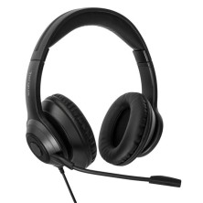 Targus AEH102GL auricular y casco Auriculares Alámbrico Diadema Llamadas Música USB tipo A Negro