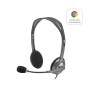 Auriculares Logitech H111 | Alámbrico | Diadema | Oficina/Centro de Llamadas | Gris