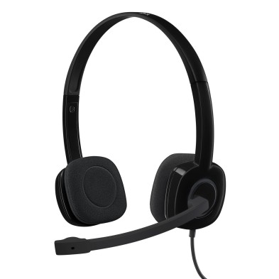 Auriculares Logitech H150 Stereo Headset | Alámbrico | Diadema | Oficina/Centro de Llamadas | Negro