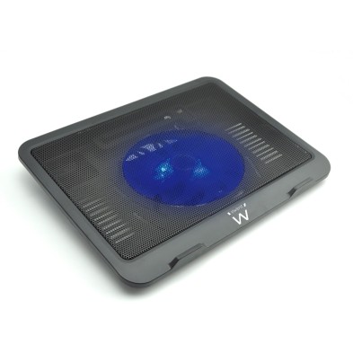 BASE DE REFRIGERACIÓN | EWENT EW1250 | 16" | ILUMINACIÓN | USB | NEGRO