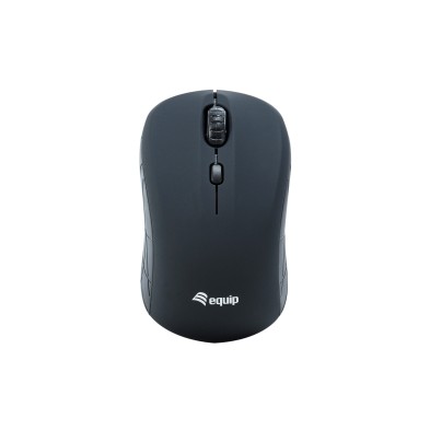 Ratón Mini Equip 245108 | USB | Óptico | 1600 DPI | RF Inalámbrico | Negro
