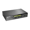 D-Link DGS-1008P switch No administrado Gigabit Ethernet (10/100/1000) Energía sobre Ethernet (PoE) Negro