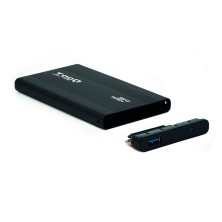 TooQ TQE-2524B caja para disco duro externo Caja de disco duro (HDD) Negro 2.5"