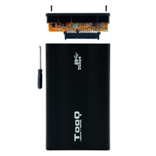 TooQ TQE-2524B caja para disco duro externo Caja de disco duro (HDD) Negro 2.5"