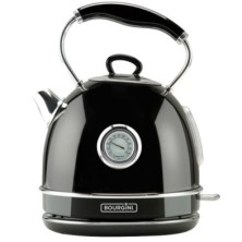 Termo Calentador de Agua Nostalgic Thermo Kettle | Bourgini | Interruptor | Negro