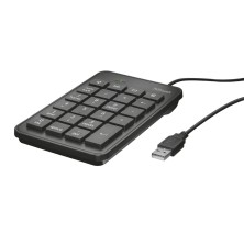 Trust 22221 teclado numérico Portátil PC USB Negro