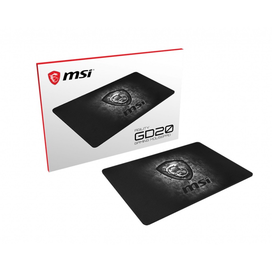 MSI Agility GD20 Alfombrilla de ratón para juegos Negro, Gris