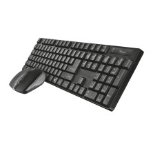 Trust Qoby teclado Ratón incluido RF inalámbrico QWERTY Español Negro