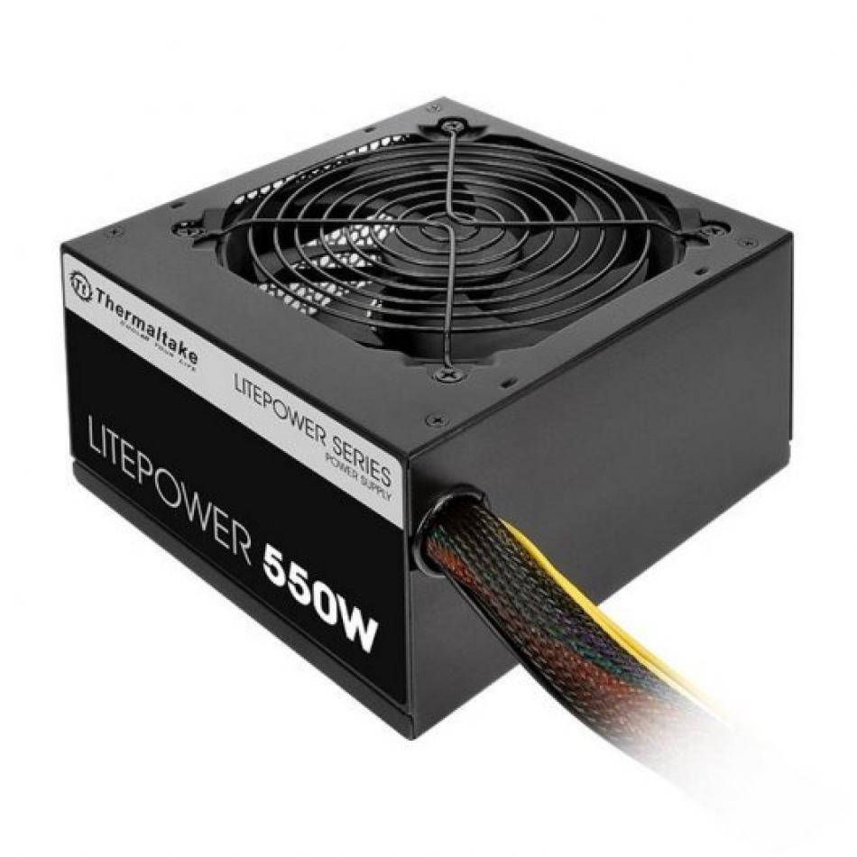 Fuente atx 550w thermaltake litepower negro non modular -  ventilador 120mm