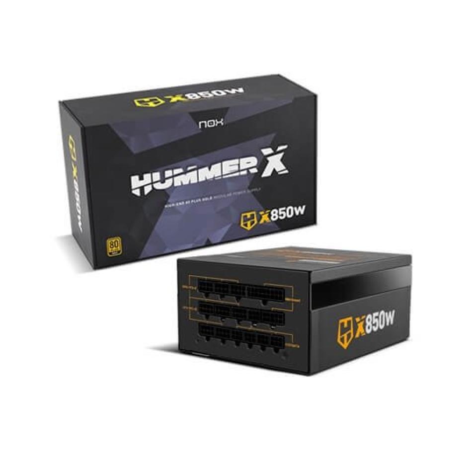 Fuente alimentacion nox hummer x 850w 80+ gold - modular - vent 120mm