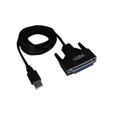 Cable Adaptador | USB 2.0 a Puerto Paralelo DB25 | Approx | Negro | 1.4 M