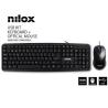 KIT NILOX TECLADO + RATÓN NILOX USB NEGRO