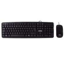 Kit teclado + mouse raton flat nilox usb negro