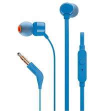 Auriculares intrauditivos jbl t110 blue - pure bass - drivers 9mm - cable plano - manos libres