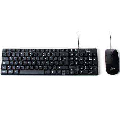 KIT L LINK TECLADO + RATÓN SUPERFICIE PLANA USB NEGRO