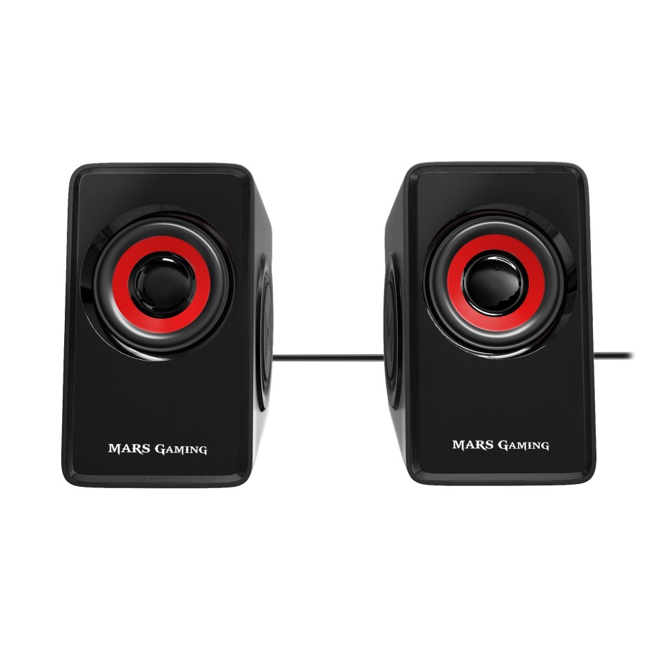 Mars Gaming MS1 altavoz Negro, Rojo Alámbrico 10 W