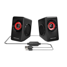 Mars Gaming MS1 altavoz Negro, Rojo Alámbrico 10 W