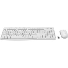 Logitech MK295 Silent Wireless Combo teclado Ratón incluido RF inalámbrico AZERTY Francés Blanco