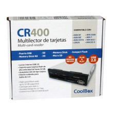 CoolBox CR-400V2 lector de tarjeta Interno Negro