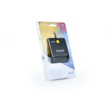 TooQ Lector de Tarjetas Inteligentes DNIe SIM USB-C, Negro