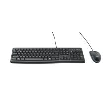 Logitech Desktop MK120 teclado Ratón incluido USB QWERTY Inglés internacional Negro