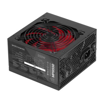 Fuente de Alimentación Mars Gaming MPIII550 | ATX | 550W | 120 mm | Negro