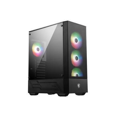 Caja PC Gaming MSI MAG FORGE 112R | Midi Tower | ATX | USB 3.2 | Negro, Transparente