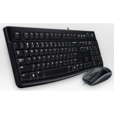 LOGITECH MK120 TECLADO RATÓN USB AZERTY FRANCÉS NEGRO