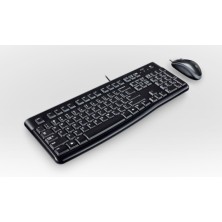 Logitech Desktop MK120 teclado USB AZERTY Francés Ratón incluido Negro