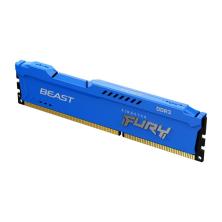 Memoria ddr3 8gb kingston - 1600mhz - pc4 - 28800 - fury beast - azul