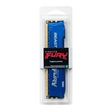 Memoria ddr3 8gb kingston - 1600mhz - pc4 - 28800 - fury beast - azul