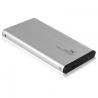 Caja para disco duro externo Ewent EW7041  Aluminio, Negro 2.5" USB con suministro de corriente