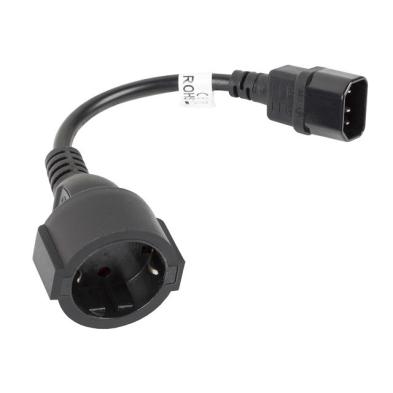 Cable adaptador LANBERG | Hembra | 20cm | Negro