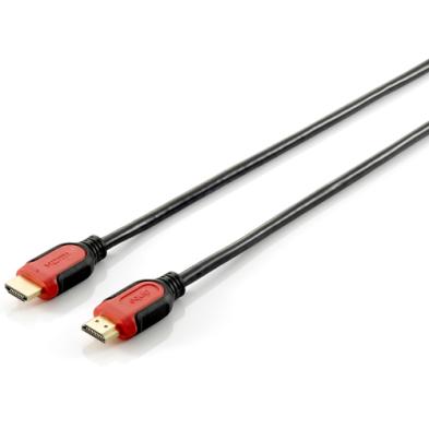 Cable HDMI Equip 119342 | HDMI Tipo A (Estándar) | Negro, Rojo | 2 M