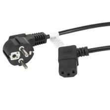 Cable de alimentacion lanberg schuko cee 7 - 7 a iec320 c13 acodado 1.8m