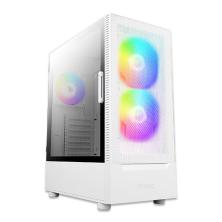 Caja ordenador gaming antec nx410 atx 2 x usb 2.0 1 x usb 3.0 sin fuente blanco rgb