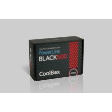 CoolBox Powerline Black 500 unidad de fuente de alimentación 500 W 20+4 pin ATX ATX Negro