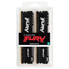Memoria ddr4 32gb 2x16gb kingston - 3200mhz - pc4 - 25600 - fury beast - negro