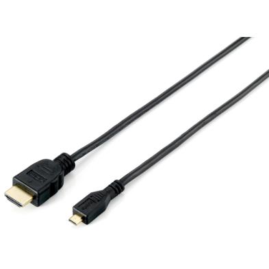 Cable HDMI Equip 119309 | HDMI tipo A (Estándar) HDMI tipo D (Micro) | 1 M | Negro