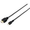 Cable HDMI Equip 119309 | HDMI tipo A (Estándar) HDMI tipo D (Micro) | 1 M | Negro