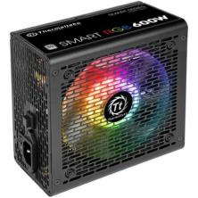 Fuente de alimentacion gaming thermaltake smart rgb atx 600w 80 plus negro