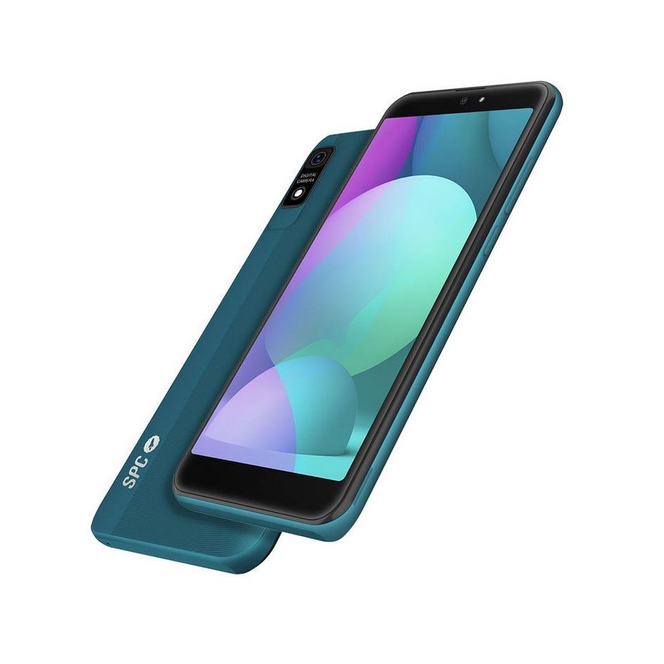 Telefono movil smartphone spc smart max turquesa quadcore 1.4ghz - 5.5 pulgadas - bluetooth - 8mpx - 5mpx - android 11 - 1gb - 16