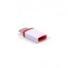 ADAPTADOR USB 2.0 | 3GO | DISPOSITIVOS | MICRO USB - USB C | BLANCO | ROJO