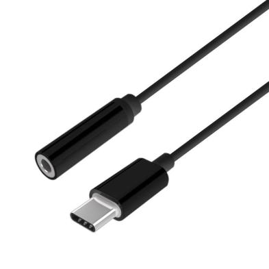 Adaptador USB A109-0385 Aisens | USB Tipo-C/M - 3.5 mm/H | Negro | 15 cm