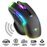 Ratón gaming Spirit of Gamer Elite M70 híbrido RGB negro