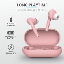 Trust Nika Auriculares True Wireless Stereo (TWS) Dentro de oído Llamadas Música Bluetooth Rosa