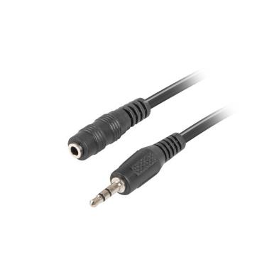 Cable Estéreo Lanberg | 3.5 mm/M - 3.5 mm/H | Negro | 1.5 m