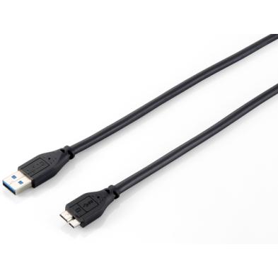CABLE USB 3.2 | EQUIP | DISPOSITIVOS | 3.1 GEN 1 | USB A - MICRO USB B | NEGRO | 1.8M